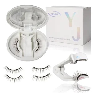 Soft Magnetic Eyelashes with Applicator Suitable for Daily Wear Reusable Soft Magnetic Lashes Natural Look No Glue Needed
