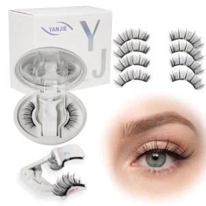 Soft Magnetic False Eyelash Kit Soft Magnetic Natural Thin One Piece Lashes Reusable No Glue Portable Makeup Set