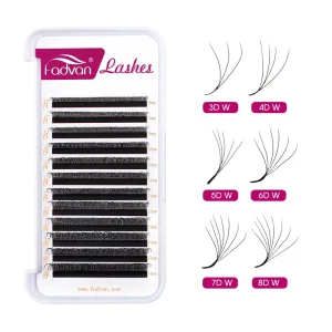 Soft Makeup Volume 5 Leaf Clover Eyelash Lashes 4DW 5DW 6DW 7DW 8DW Shaped YW Lashes Natural Russia Black DD Eyelash Extension