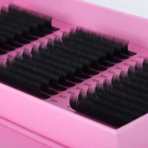 Soft Matte Black Cashmere 5-25mm Length 0.05mm 0.07mm Lash Extension Supplies Volume Trays Korean Easy Fan Faux Mink