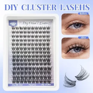 Soft Natural Wispy Lash Clusters Mixed Length DIY Individual Eyelash Extension Fluffy Segmented Lashes Beginner Friendly OEM ODM