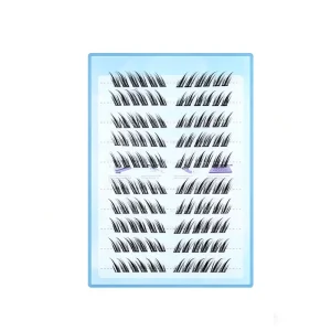 Soft Rounded End Cluster Lashes Mild Visual Style Cluster Lashes for Young Girls Sweet Daily and Dating Makeup