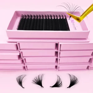 Soft Silk Cashmere Mink Eyelash Extensions Eyelashes Individual Eyelash Dark Lash