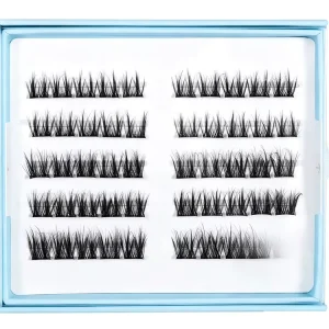 Soft Thin Band Faux Mink Cluster Eyelashes Natural Everyday Wear Lightweight Reusable Lash Clusters