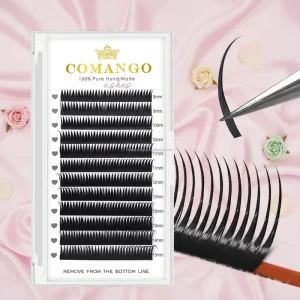 Soft Wet-Look Manga Spike Lashes 0.07mm C D L Curl Anime Cosplay Premade Cluster Eyelash Extensions