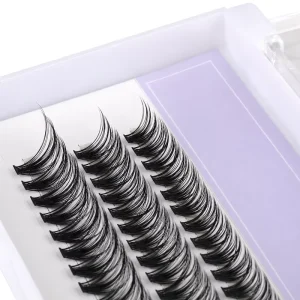 Soft Wispy Reusable Individual DIY Lash Extensions for Lightweight Natural Look Cluster Eyelashes 12 Rows Volume 6D 8D Pre Cut