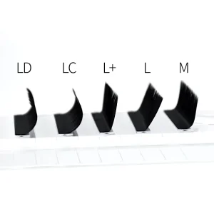 Special Curl L/L+/LB/LC/LD/LU/M/N Curl False Eyelash Extensions Matte Black Tray Individual Classic Eyelash Extensions