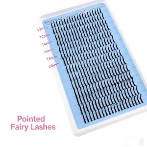 Spike Cluster Lashes 3D Fluffy Style Large-capacity 12-20mm Mixed Length Volume False Eyelashes Book Custom Logo