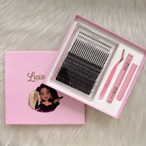 Spike Cluster Lashes With Bottom 20mm Fluffy Cluster Lash Kit Private Label C D Curl Extension Diy Eyelashes Vendor