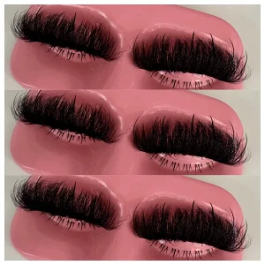 Spike Lashes Mink Fluffy Soft Cotton Band Eyelash 25mm Russian Full Strip Eyelashes Extension
