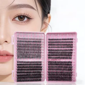 Spikes Lash Cluster Thick Spiky Individuals Lashes 8 16mm Mega Wispy Eyelash Extension C D Curly DIY Lashes at Home