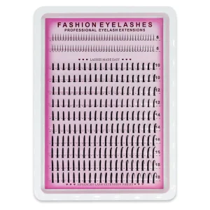 Spiky Lash Clusters D Curve Volume Spiky Cluster Eyelash Extensions Fairy Spike Eyelash Clusters Mix Bottom(6 7mm) Lash
