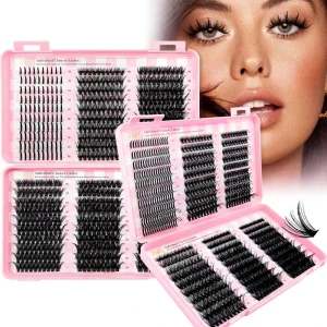 Spiky Lashes Fairy Like 30D Synthetic Fiber Eyelashes European American Style for DIY Sectioned Eyelashes