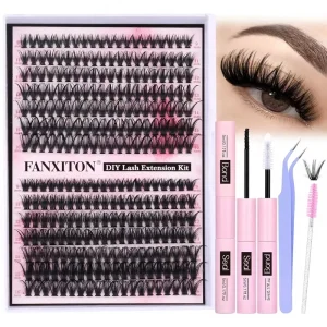 Spiky Manga D Curve Wispy Eyelash Clusters Extensions Cruelty-Free Vegan Faux Mink Material 12-20mm Bottom Lashes Fairy