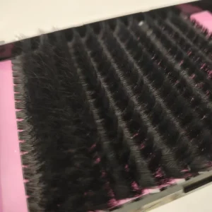 Spiky Manga Volume Lash Clusters Book Custom Spikes 200D Super Fluffy Wispy Cluster Lashes Private Label