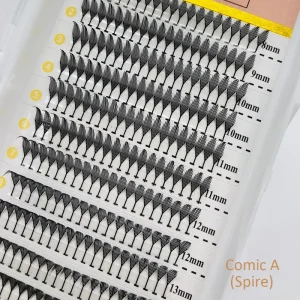 Spire Lashes Angel Lashes Comic Wing Eyelashes Rapid Premade Manga Anime Lash Extensions
