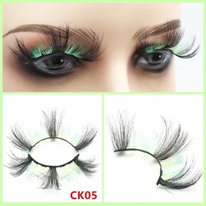 St. Patrick’s Day Green Strip Lashes Lucky Clover False Eyelashes for Irish Festival & Party One Piece Easy Wear
