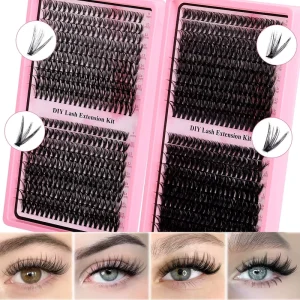Stage Makeup DIY Lash Extensions Cluster Eyelashes Dramatic Dense Volume Segmented False Lashes Makeup Kit Professional Use