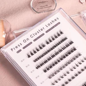 Stick On 10-16mm Lash Cluster Kit Segment Lash Extensions No Glue Bond and Seal DIY Lashes Kit CE Certified