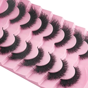 Strip Lashes Faux Mink Fluffy 3D Faux Mink Lashes Makeup Messy False Eyelashes Fluffy Thick Lashes