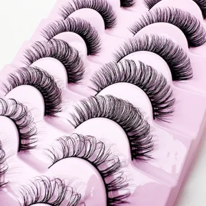 Strip Lashes Fluffy 3D Mink Strip Lashes Reusable False Eye Lashes for Daily Makeup High Quality Strip Lashes