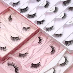 Strip Lashes Fluffy Wispy 3d Mink False Eye Lashes Reusable High Quality Volume Eye Lashes Customizable Strip Lashes