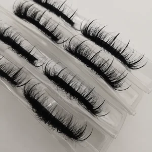 Strip Lashes That Look Like Eyelash Extensions 5D Lash Strips With Spikes Real Mink Eyelashes