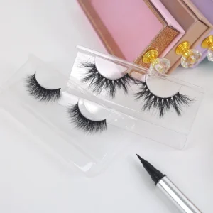 Strip Mink Lashes Cruelty Free 3d Natural False Eyelash Natural Mink Eyelashes With Box