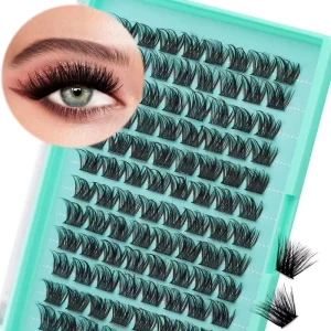 Sulv 96pcs Segments Cluster Lash Black Lashes Clusters Fake Lashes Individual Eyelashes Bulk
