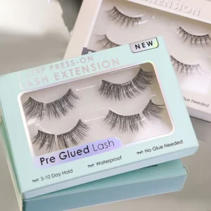 Summer Luxury Pre Glued Multipack Full Strip Synthetic Hair Invisible Clear Band Eyelashes Self Adhesive Lightweight