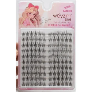 Sunflower 10 Rows Clear Band Faux Mink Handmade Glossy Black Eyelashes 0.07MM Thickness Customizable Transparent