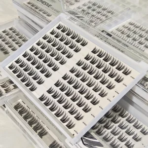 Sunflower DIY Segment No Glue Eyelashes Pre Bonded Cluster Eyelashes Press on DIY Self Adhesive DIY Lashes
