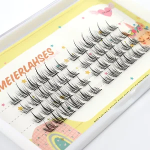 Sunflower DIY Segment No Glue Eyelashes Pre Bonded Cluster Eyelashes Press on DIY Self Adhesive DIY Lashes