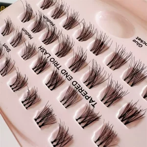Sunland Individual Cluster Eyelashes Knot FREE Premade Lashes Flare Eyelash Extension