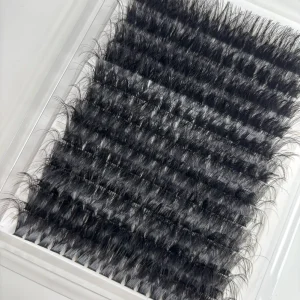 Super 3D D Curl DIY Lash Cluster Kit Reusable PBT Faux Mink Eyelash Tray Private Custom Logo Factory