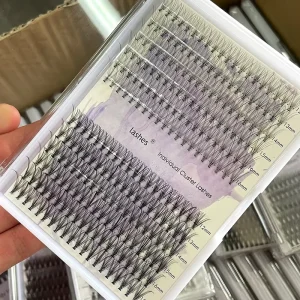 Super Cluster Eyelash Extension Natural Volume 10D 20D 30D Faux 3D Mink Lashes Individual Heat Boned Lashes Cilia