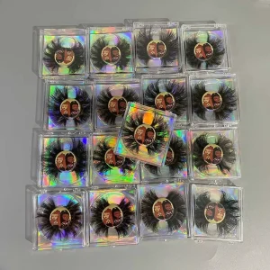 Super Fluffy 25mm 3D Mink Eyelashes 5D Full Strip Eyelashes Bulk