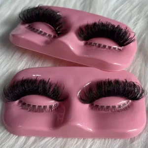 Super Fluffy 3D Eyelashes Vendors Private Label 16mm 25mm Real Mink Hair Lashes Strips Look Like Extensions