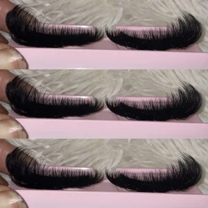 Super Hot 25mm Fluffy Thick Eyelashes Vendor Human Hair 5D Strip Mink Lashes