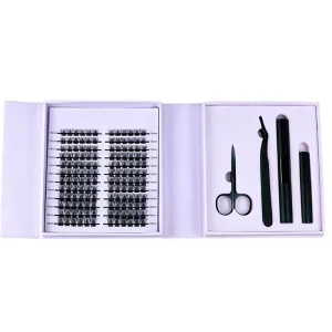 Super Light Slim Fiber Cluster Lashes Almost Weightless Feeling Cluster Lashes for People Who Dislike Heavy Eye Makeup