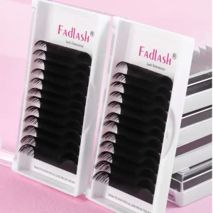 Super Matte Lash Extensions Suppliers 0.03 0.05 D Curl Soft Velvet Eyelash Extensions Custom Logo Cashmere Lash Tray