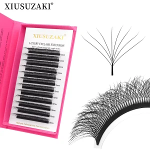 Super Soft 12Rows W Shape Fans Eyelash Extensions Volume C D CC Curl Dense YY W 8D W Lashes Extension
