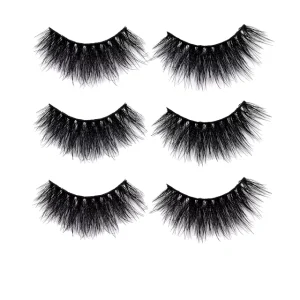 Super Soft Clear Band Faux Mink Eyelash Natural 3D Lashes Short Length Natural Long Full Strip Lashes