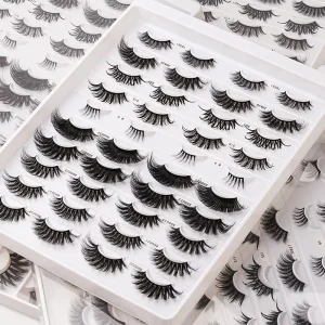 Super Soft Clear Band Faux Mink Eyelash Natural 3d Lashes Short Length Natural Long Full Strip Lashes