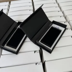 Super Soft Flat Eyelash Extension 8-15mm Mixed Ellipse Flat Lashes Superior Handmade Split Tip Lashes Trays