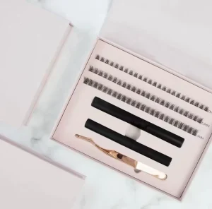 Superfine Band Eyelash Diy Pre Cut Segment Eye Lashes C D Curl 3d Cluster Eyelash Diy Lash Extension Kit