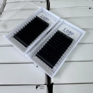 Supply Natural Lustre Flat Eyelash Extension 0.15mm J B Curl Flat Volume Lashes Professional Mixed Split Tip Lashes Trays