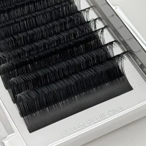 Supply Private Label Luxury Deep Black Matte Korea Lashes False Eyelashes Individual Silk Volume Eyelash Extension