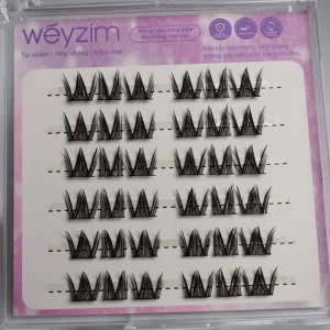 Sweet Kitten Handmade Synthetic Hair False Eyelashes Mega Volume 10D 20D 0.07mm Cluster No Glue 6 Rows Sharp Base Customizable