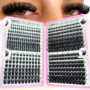 Synthetic Fiber Black Cotton Stalk Band DIY Single Cluster Voluminous Natural False Eyelashes Hot Melt D Curl 640